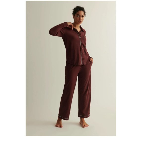 Cecelia Long PJ Set in "Port" - Picture 1 of 4